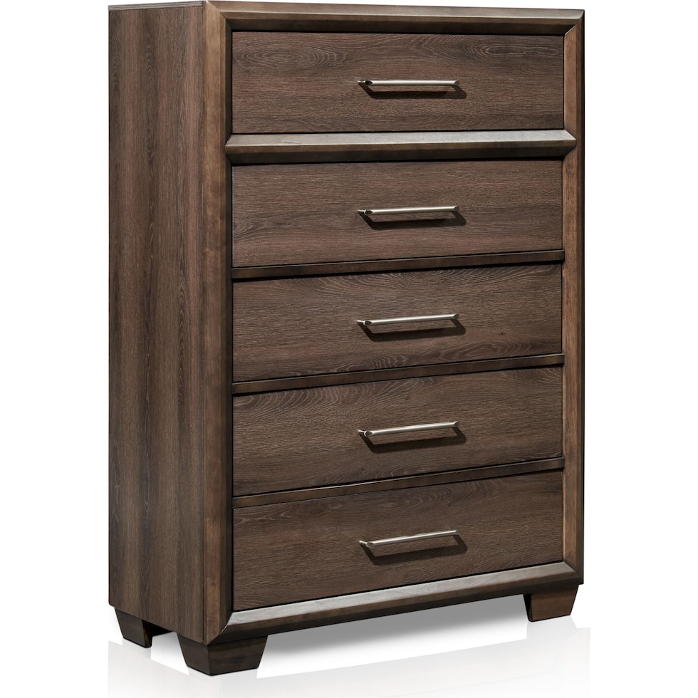 dakota dark brown chest   