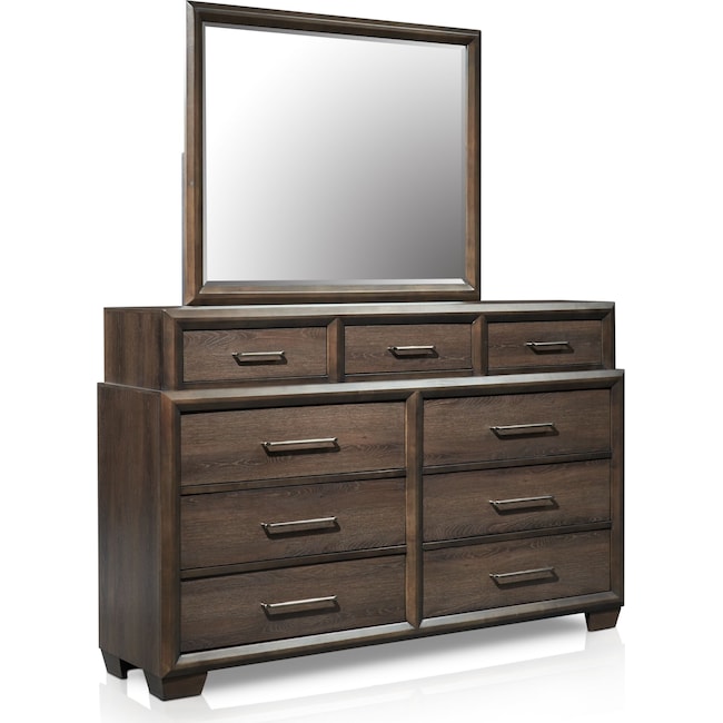 Bedroom Furniture - Dakota Dresser and Mirror