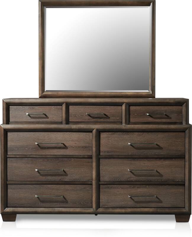 Dakota Dresser and Mirror American Signature Furniture