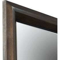 dakota dark brown dresser & mirror   
