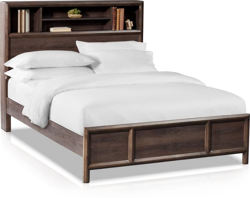 Dakota King Bookcase Bed American Signature Furniture