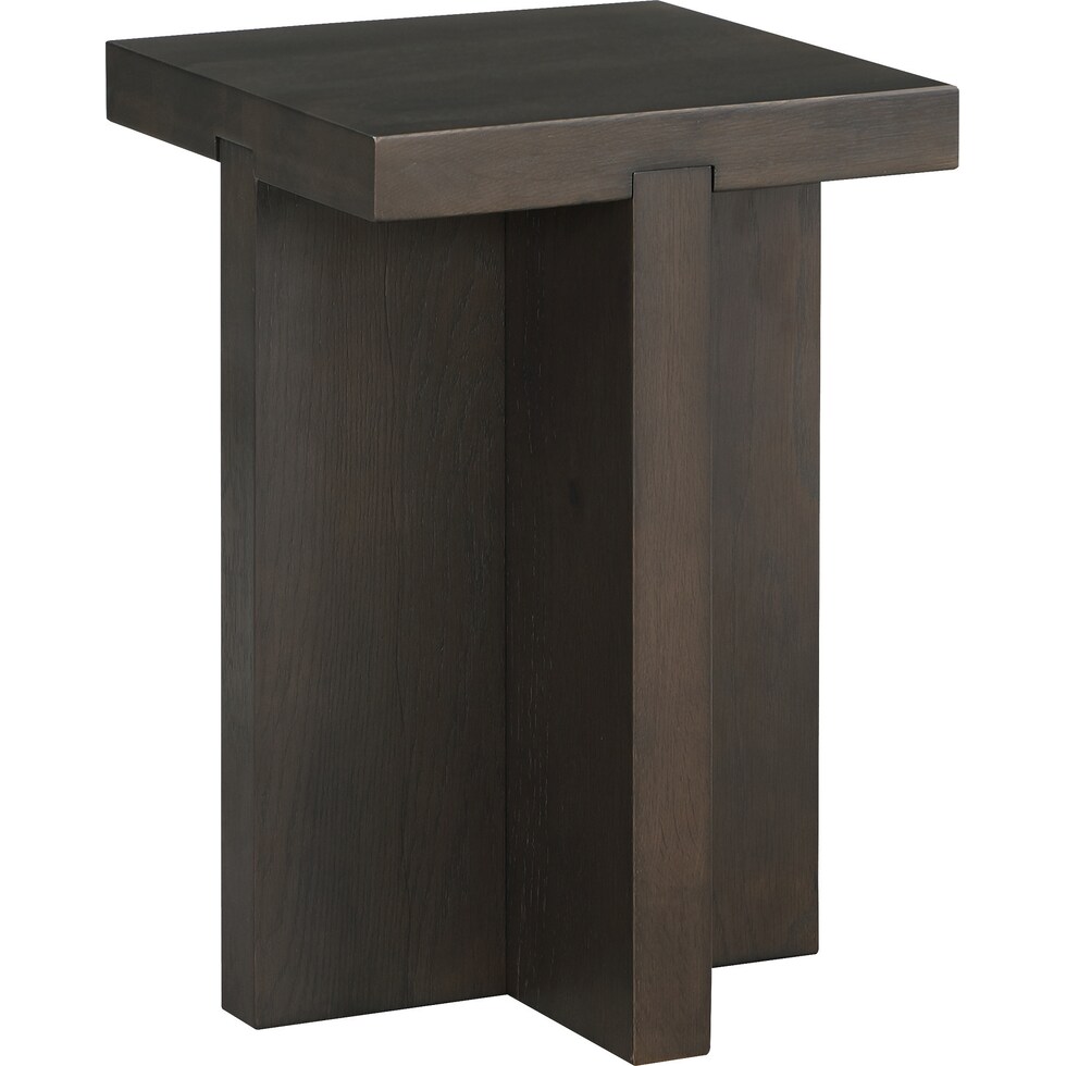 dala dark brown side table   