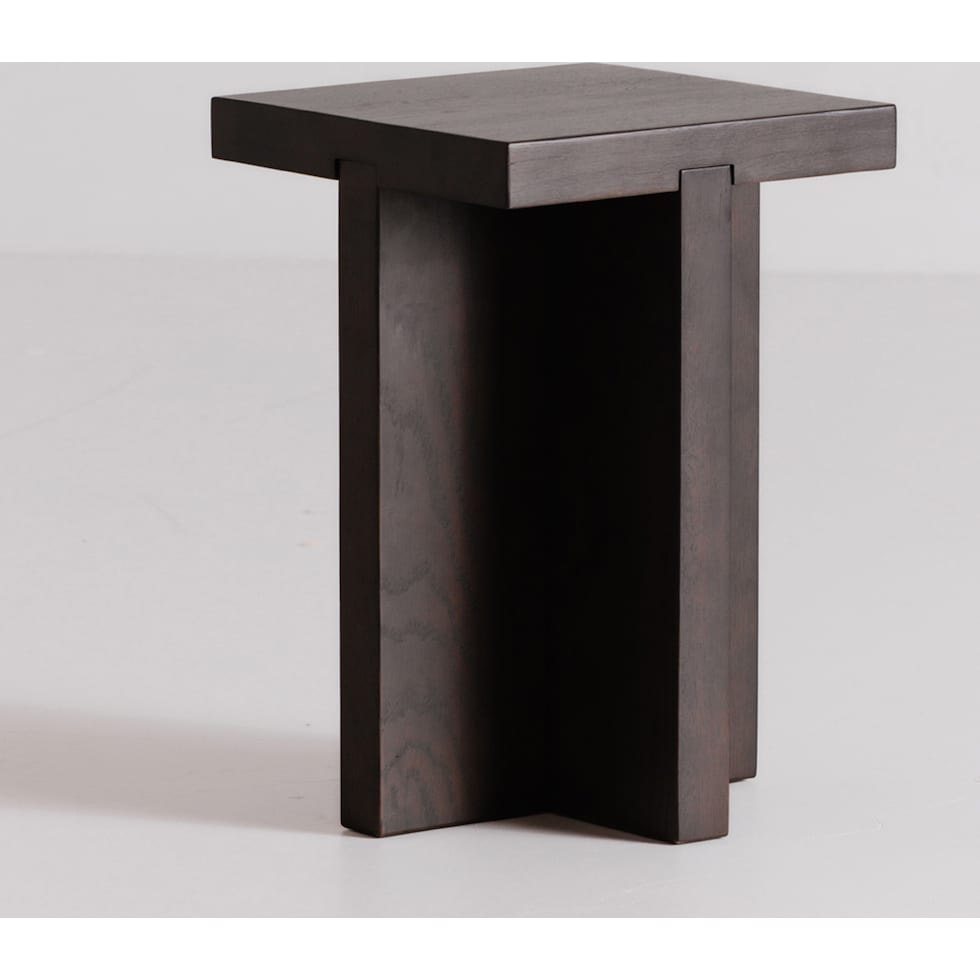 dala dark brown side table   
