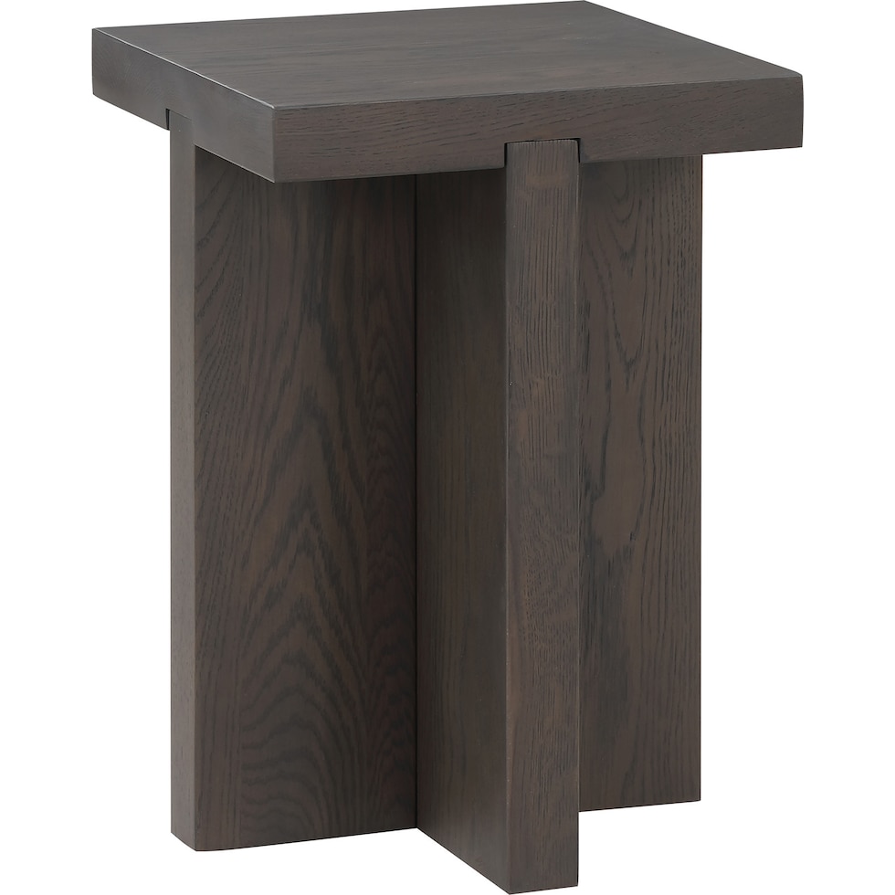 dala dark brown side table   