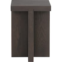 dala dark brown side table   