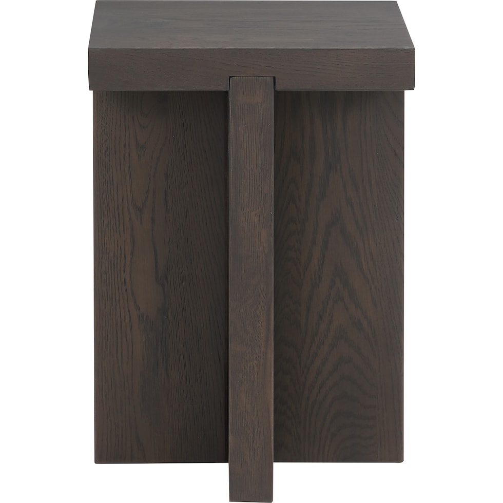 dala dark brown side table   