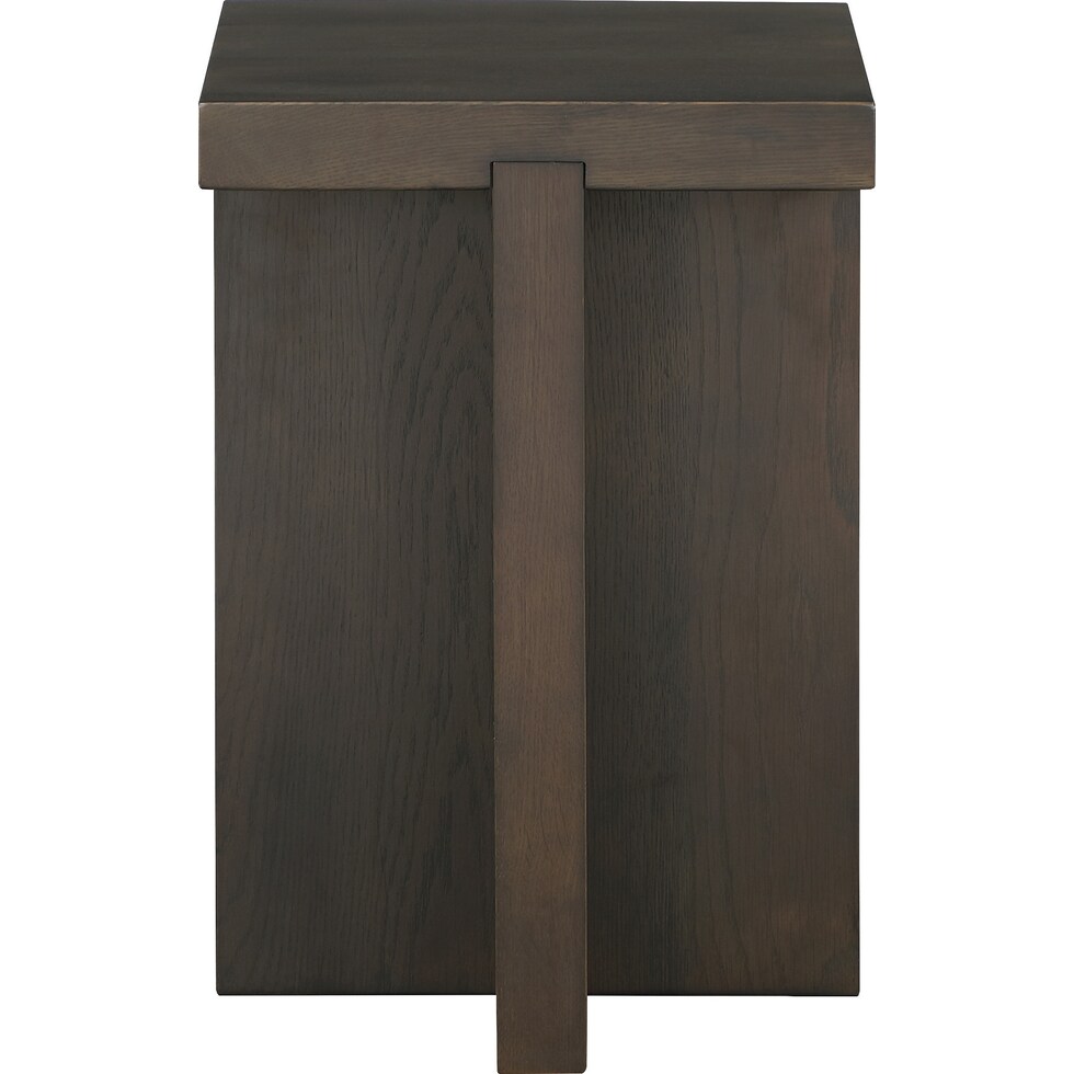 dala dark brown side table   
