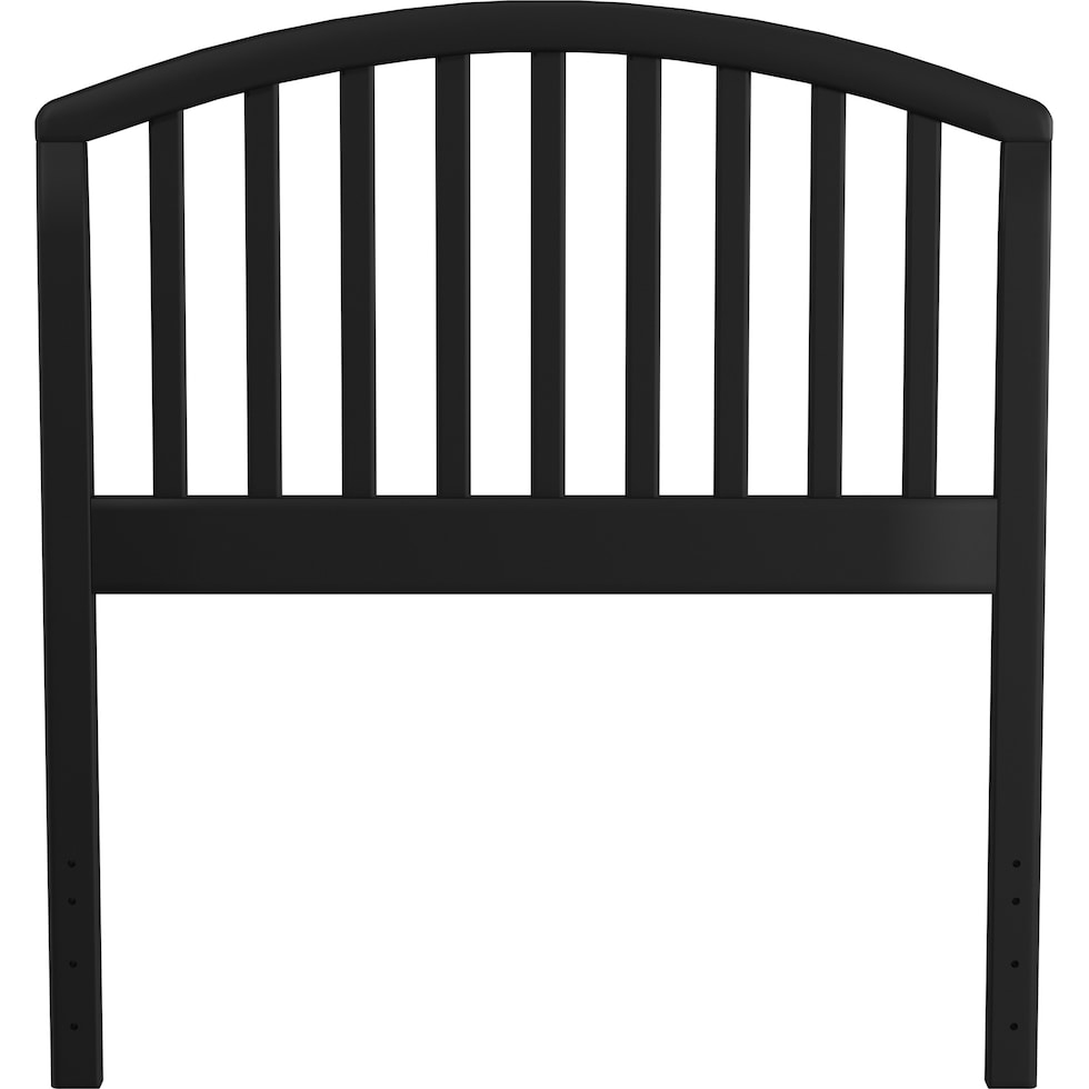 daliah black twin headboard   