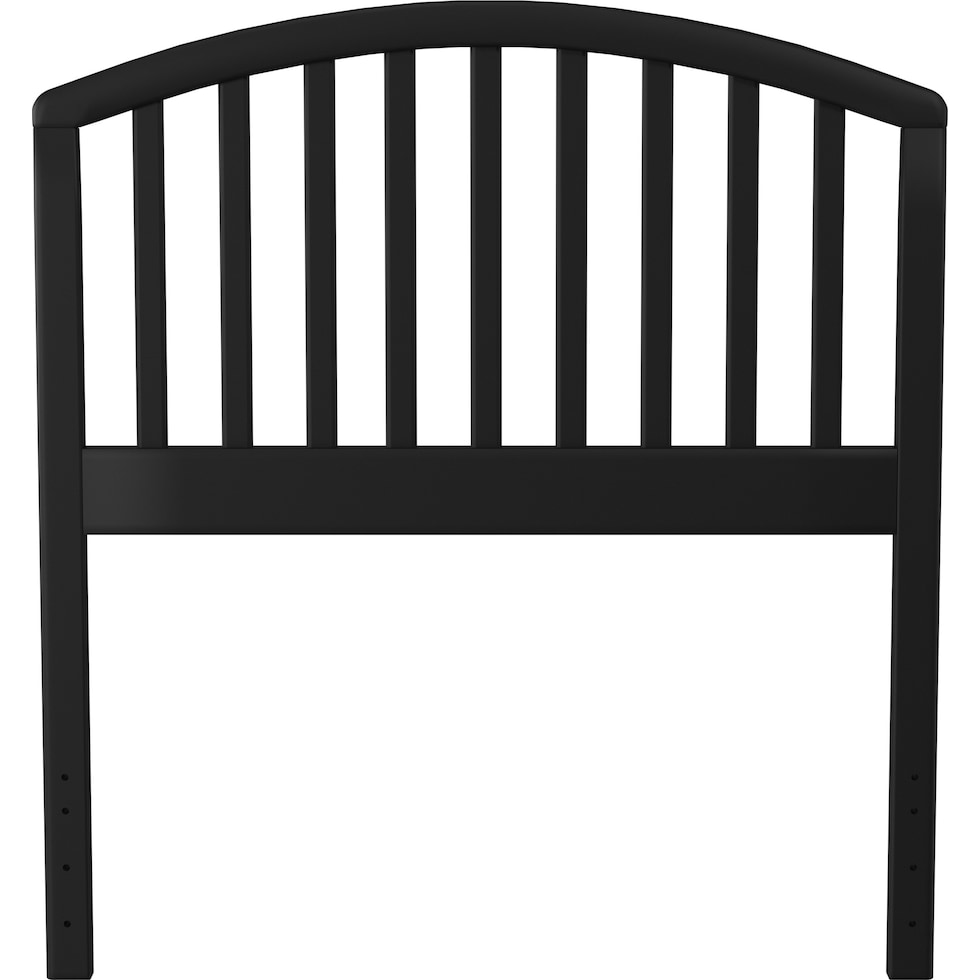 daliah black twin headboard   