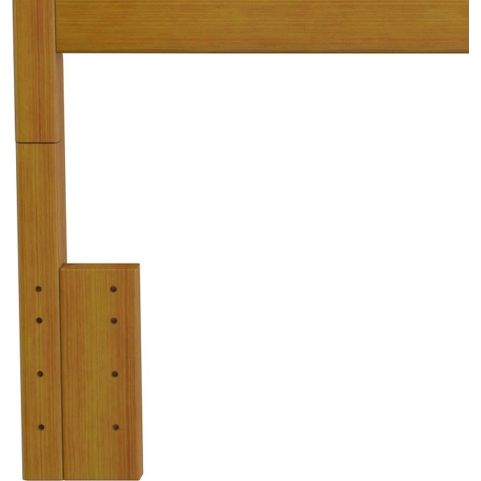 daliah light brown full queen headboard   