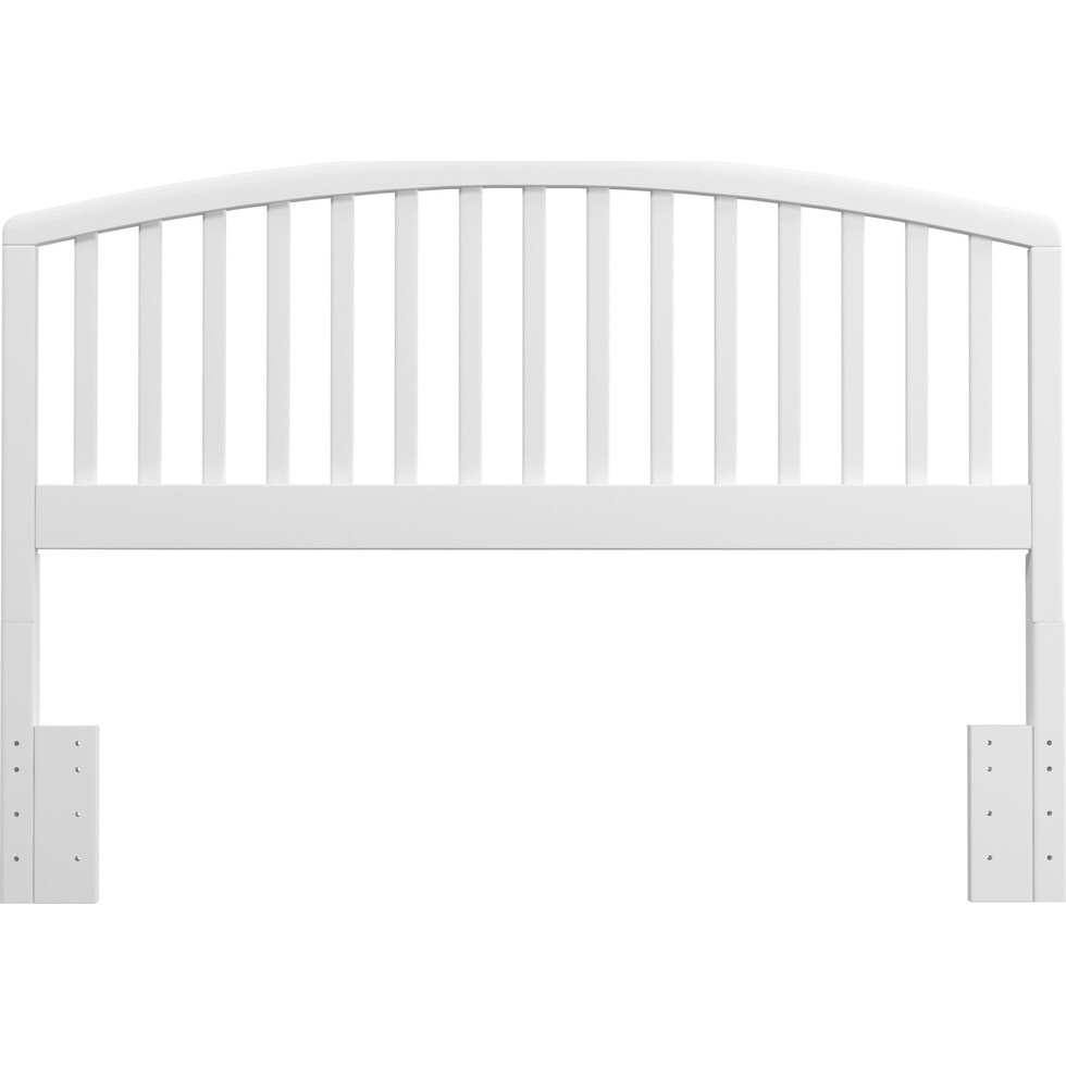 daliah white full queen headboard   