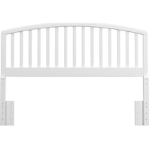 daliah white full queen headboard   