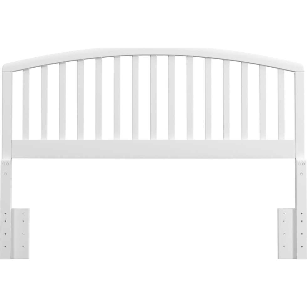 daliah white full queen headboard   