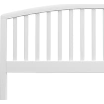 daliah white full queen headboard   