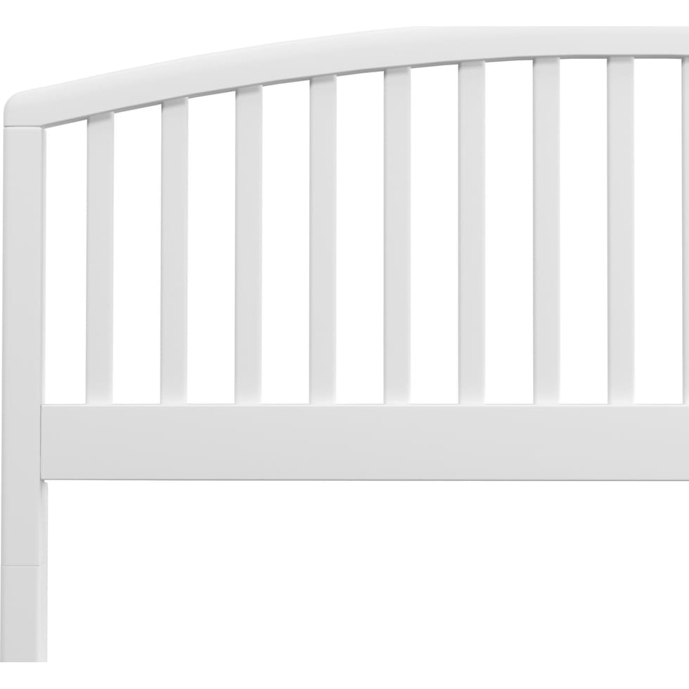 daliah white full queen headboard   