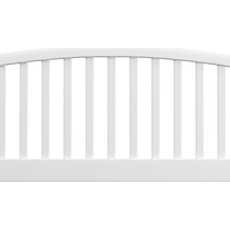 daliah white full queen headboard   