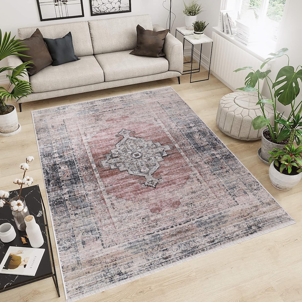 dalles beige gray area rug  x    