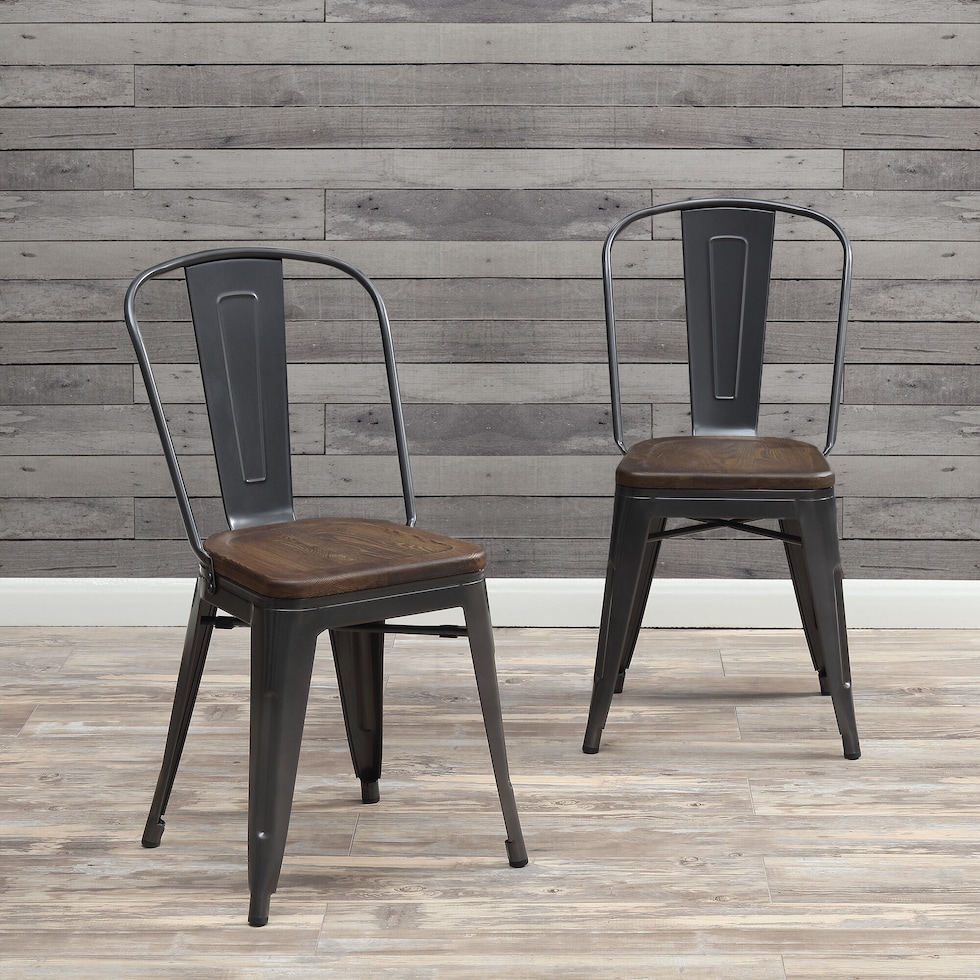 dalles metal dining chair   