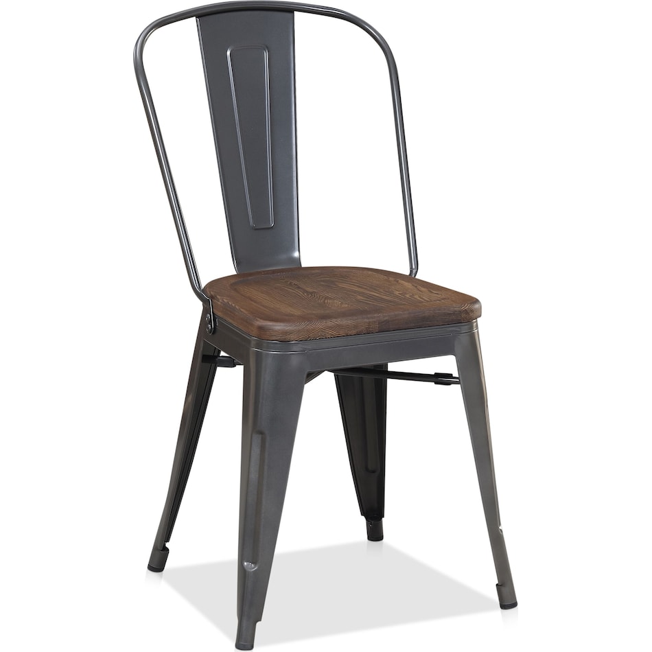 dalles metal dining chair   