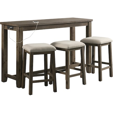 Damaris 4-Piece Bar Set - Gray