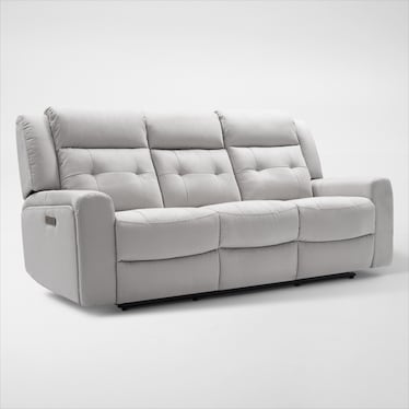 Damen Dual-Power Reclining Sofa and Loveseat Set