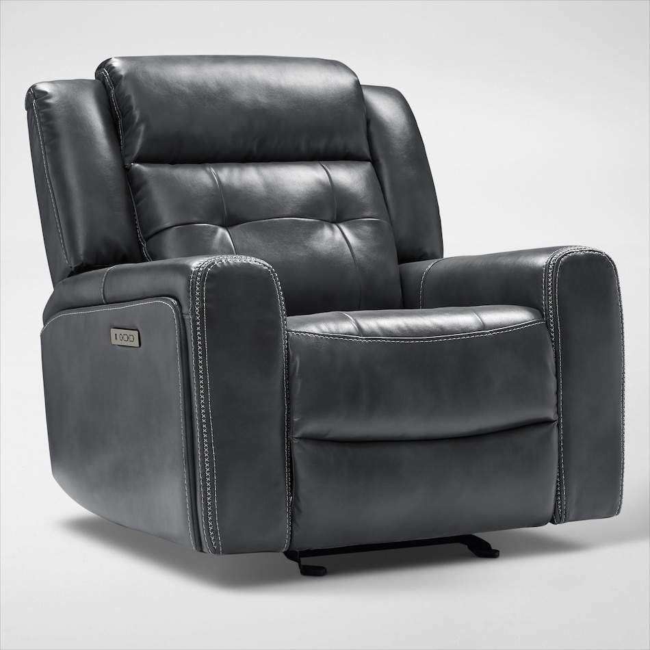 damen gray  pc power reclining living room   