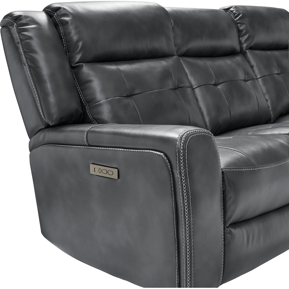 damen gray  pc power reclining living room   