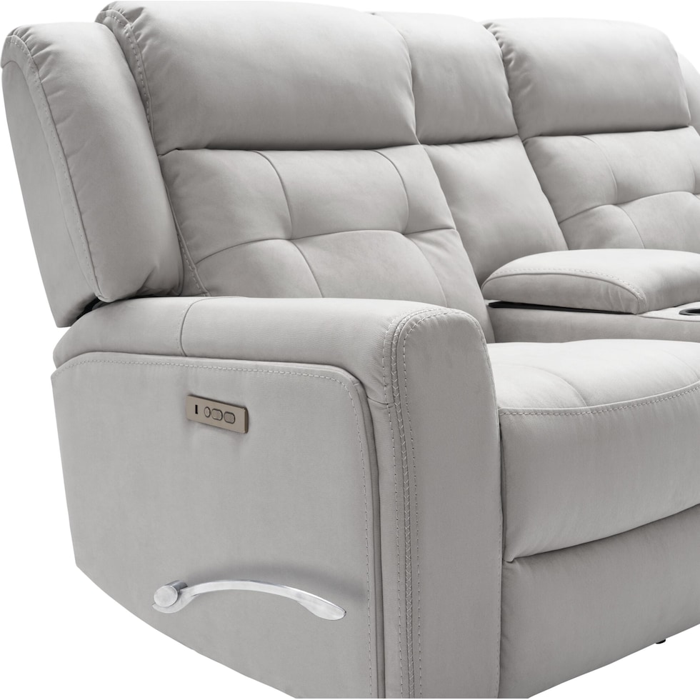 damen gray loveseat   