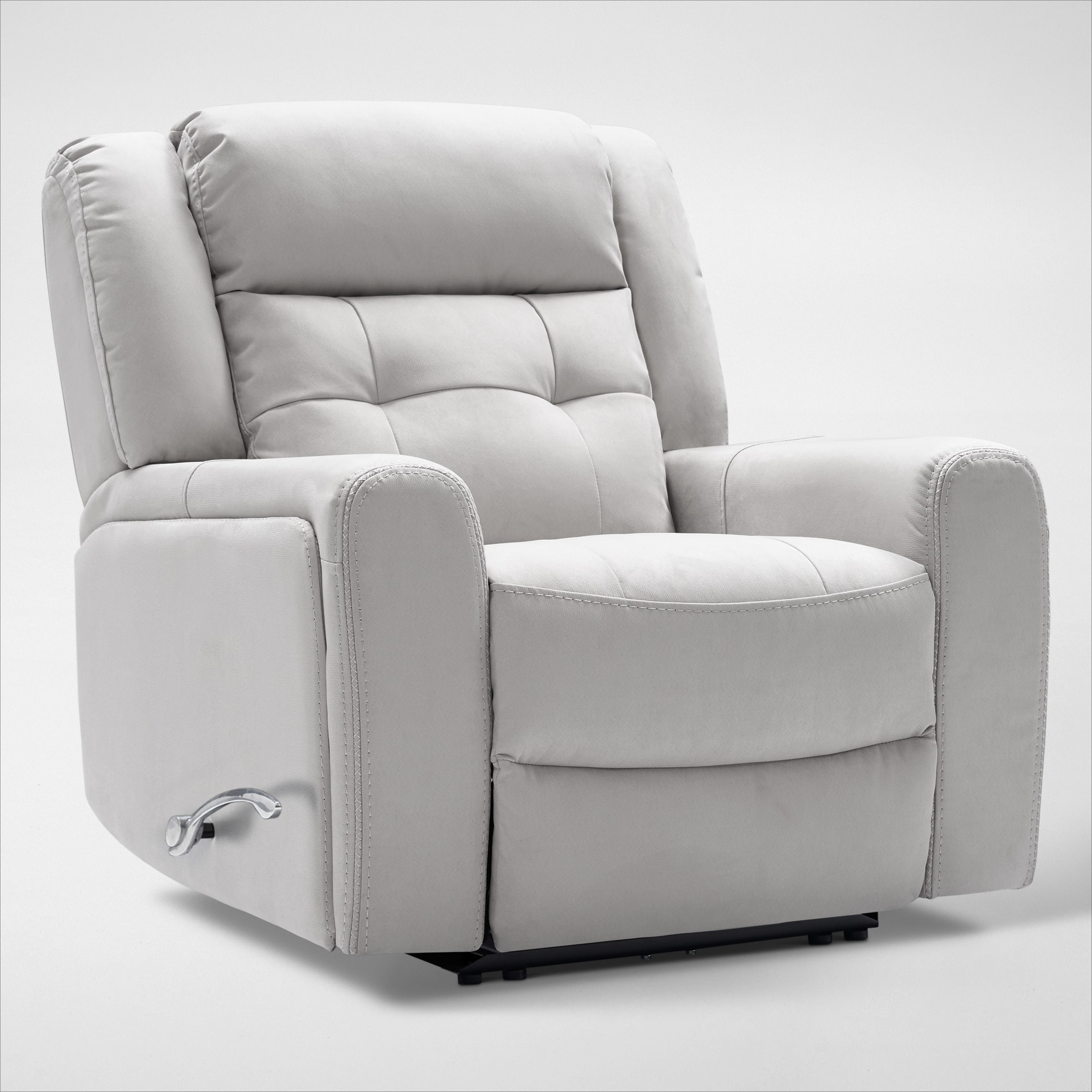 Unruh leather manual discount swivel glider recliner