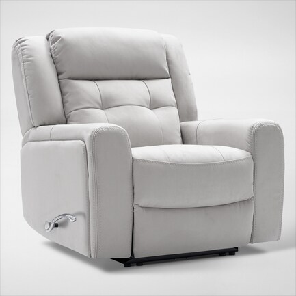 Damen Manual Gliding Recliner - Light Gray