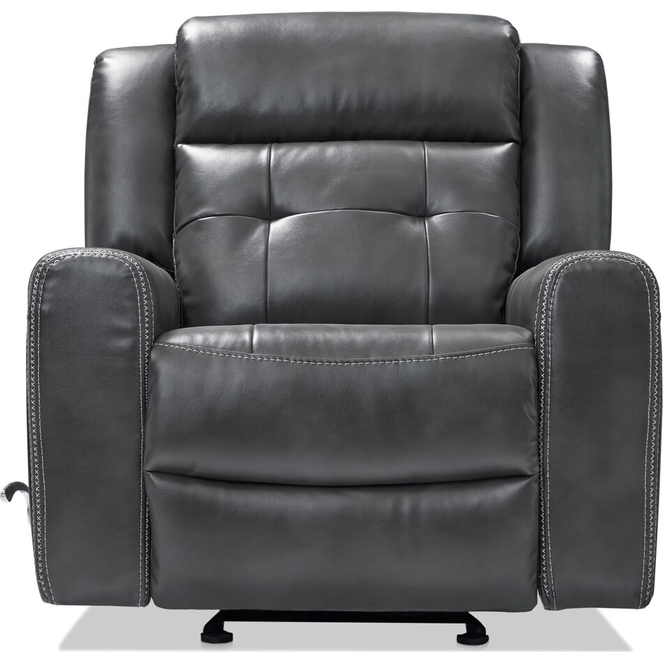 damen gray manual recliner   