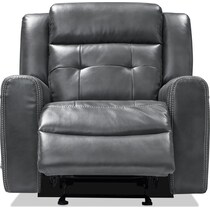 damen gray manual recliner   