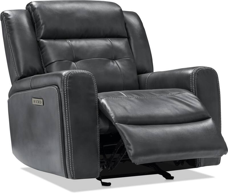 Damen Dual-Power Recliner | American Signature Furniture