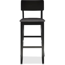 damian black bar stool   