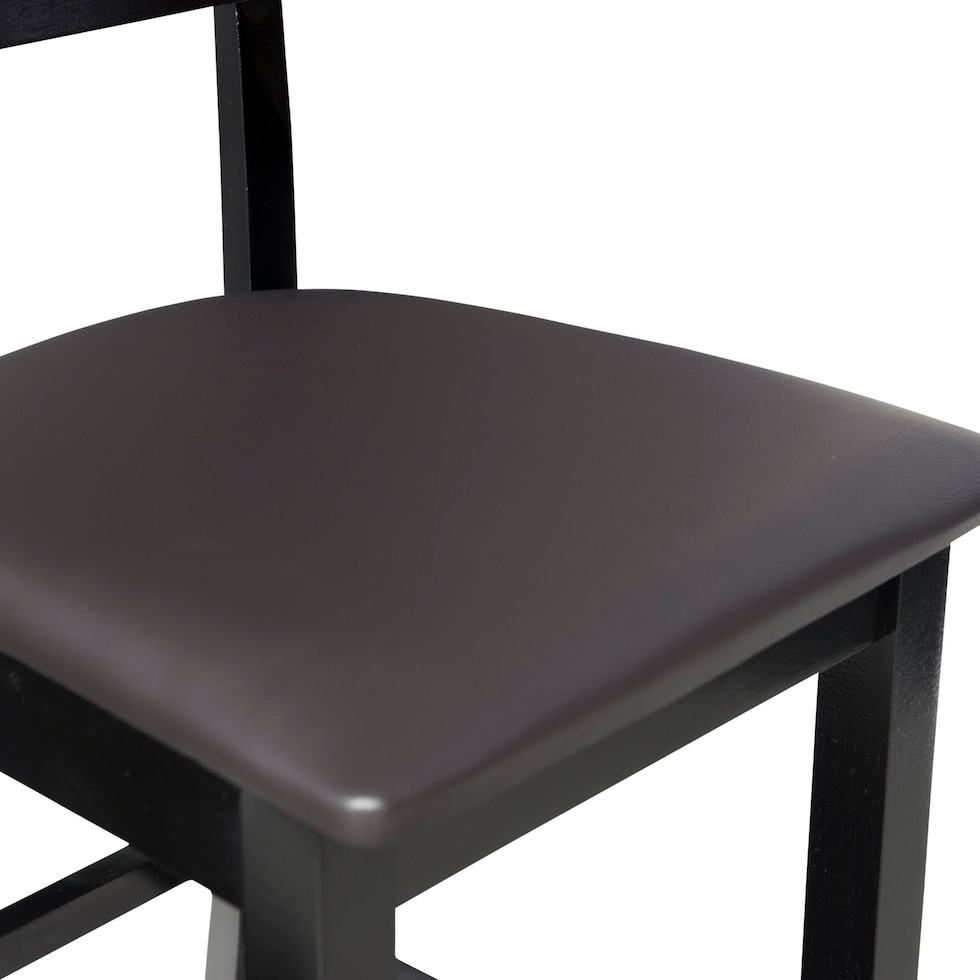 damian black bar stool   