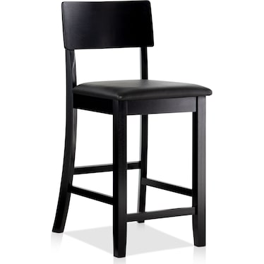 Damian Counter-Height Stool - Black