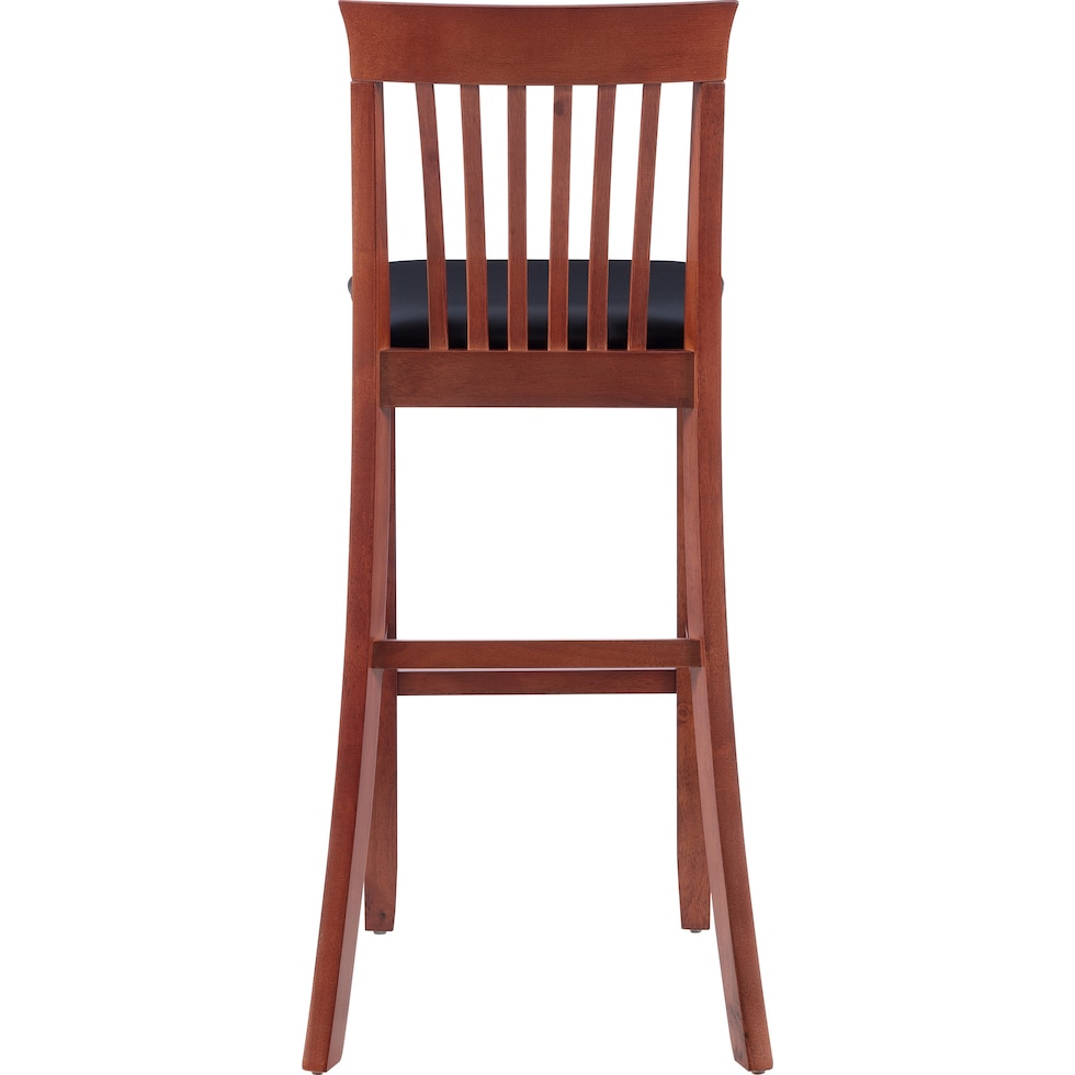 damian dark brown bar stool   