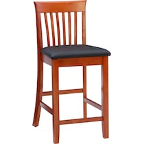 damian dark brown counter height stool   
