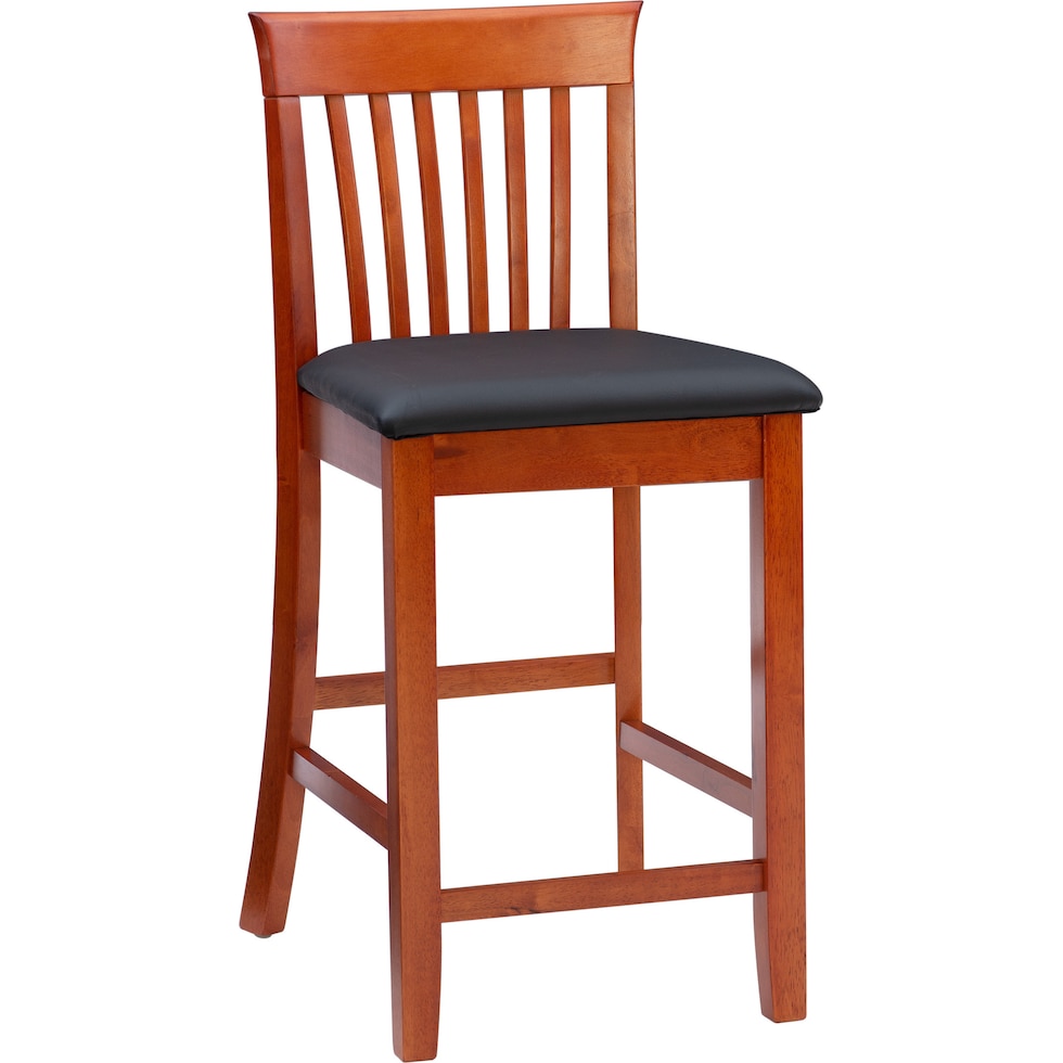 damian dark brown counter height stool   