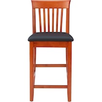 damian dark brown counter height stool   