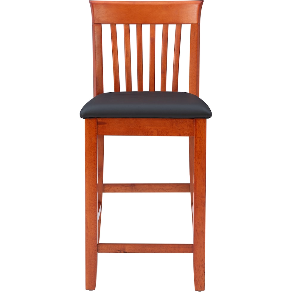 damian dark brown counter height stool   