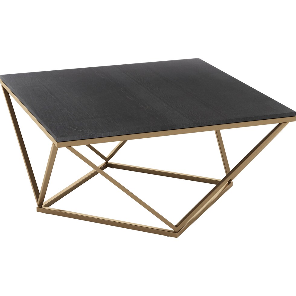 daniel black gold coffee table   