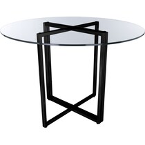 danika glass dining table   