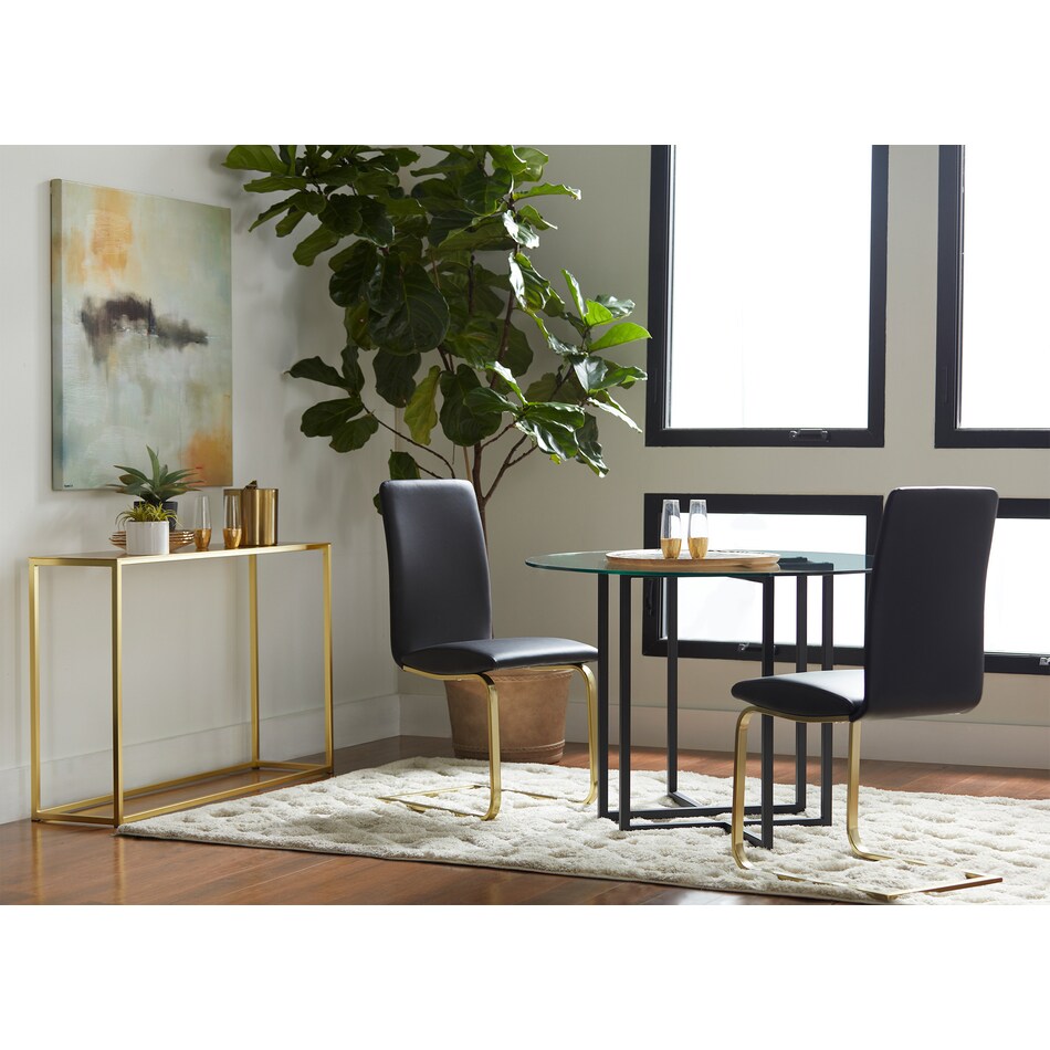 danika glass dining table   