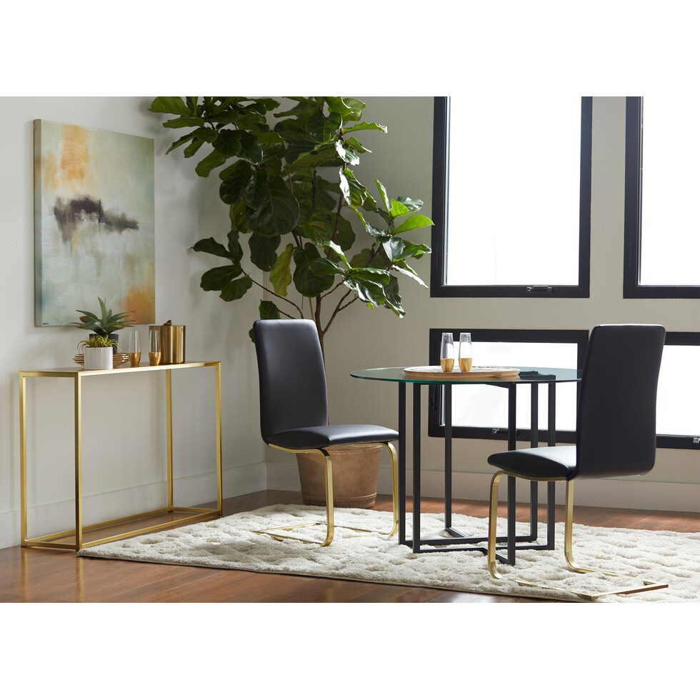 danika glass dining table   