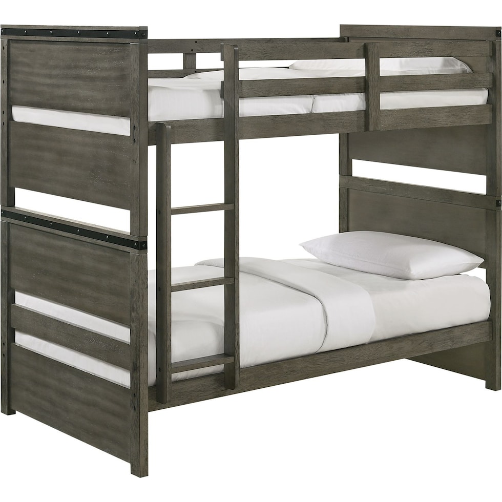 danny gray twin over twin bunk bed   