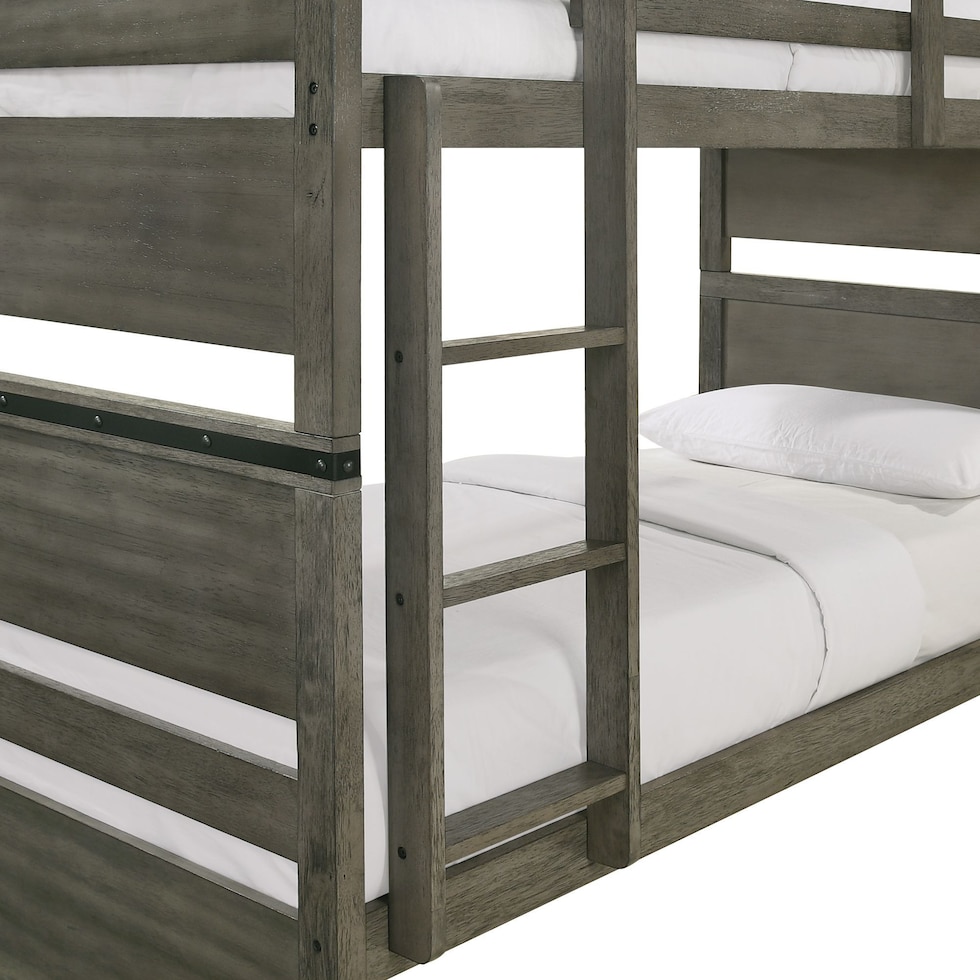 danny gray twin over twin bunk bed   