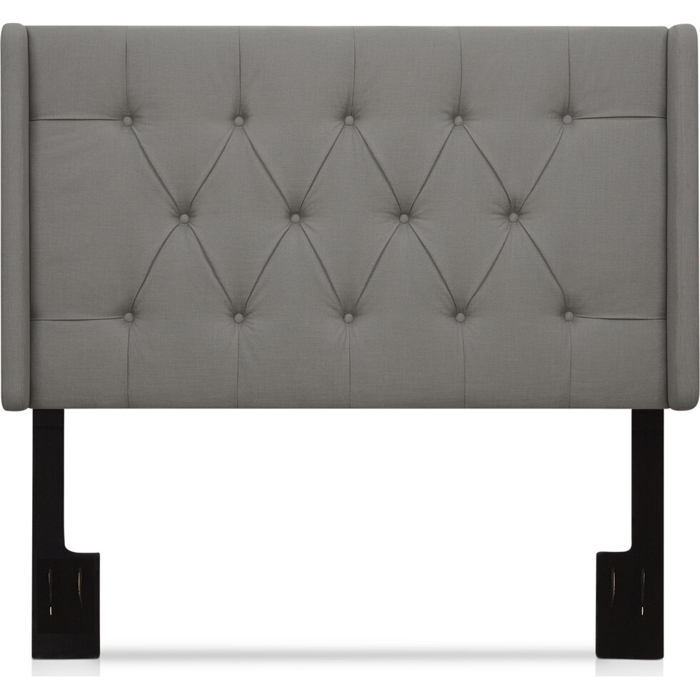 daphne gray full queen headboard   