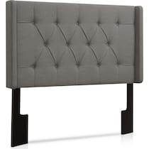 daphne gray full queen headboard   