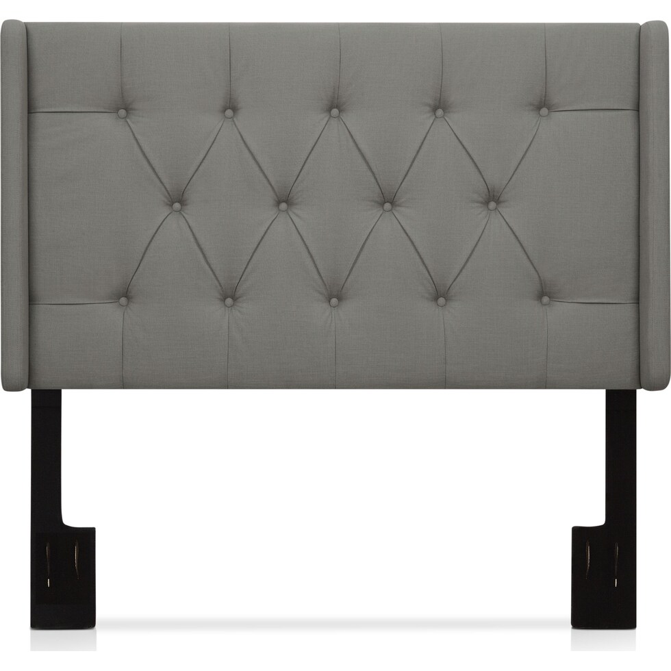 daphne gray king california king headboard   